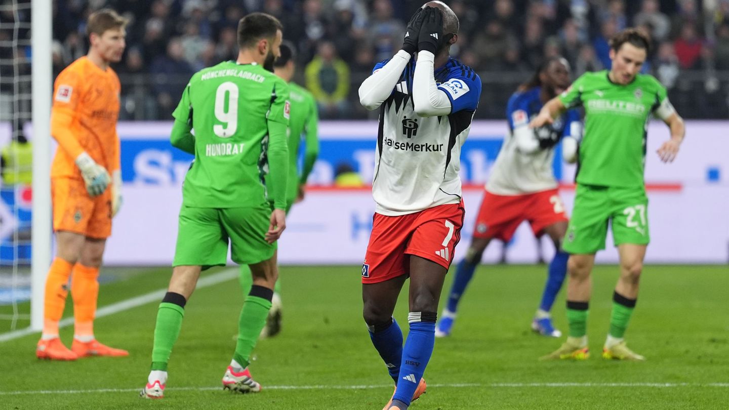 Wegen eines Fehlverhaltens suspendiert: Jean-Luc Dompé vom HSV. (Archivbild) Foto: Marcus Brandt/dpa