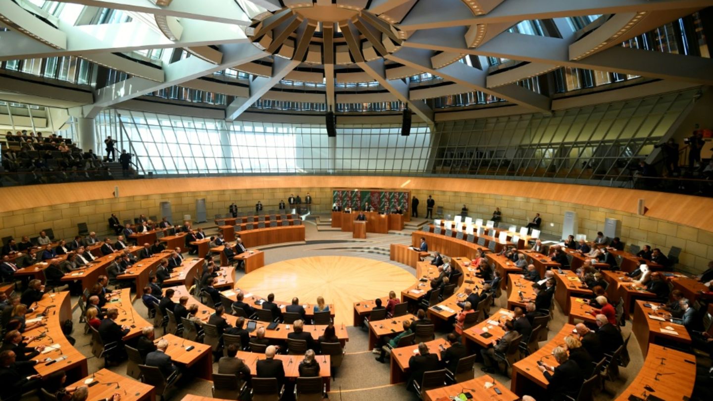Landtag in Düsseldorf bei einer früheren Sitzung