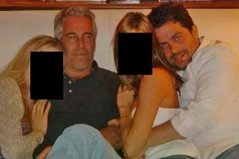 Regisseur Brett Ratner (r.) auf einem Foto aus den Epstein-Akten