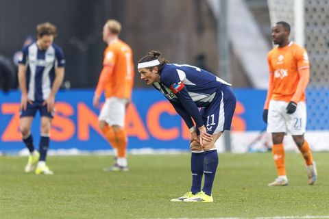 Am Ende gab es wieder keinen Sieg für die Berliner. Foto: Andreas Gora/dpa