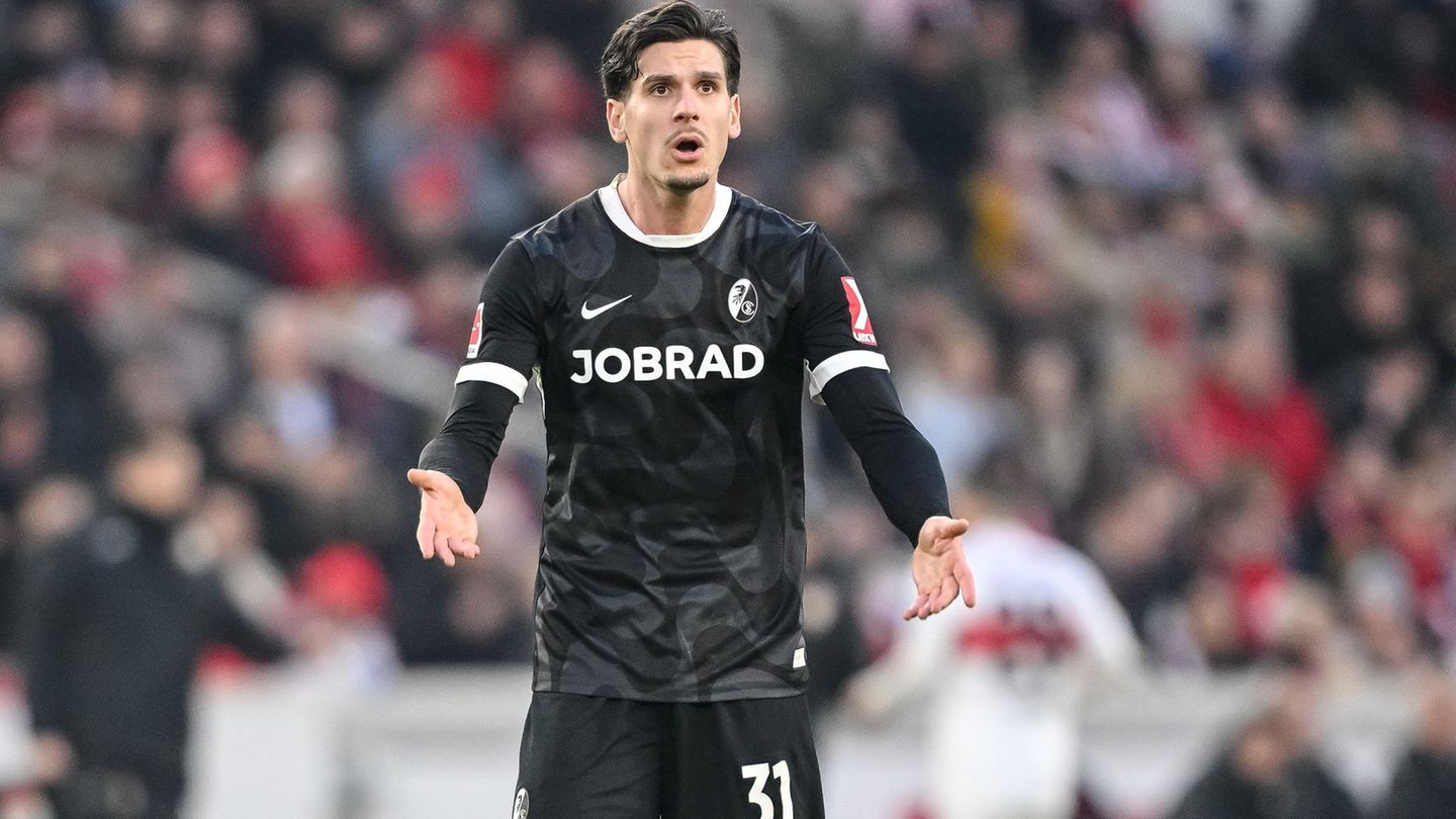 Blieb in Stuttgart harmlos: Freiburgs Stürmer Igor Matanovic. Foto: Harry Langer/dpa