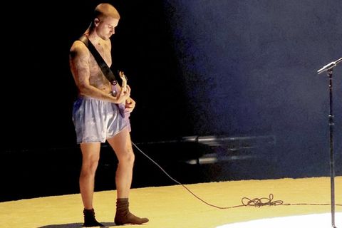 Justin Bieber bei seinem Grammy-Auftritt.