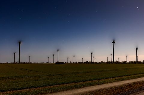 Auf Fehmarn ist ein Windrad abgebrannt. (Archivbild) Foto: Frank Molter/dpa