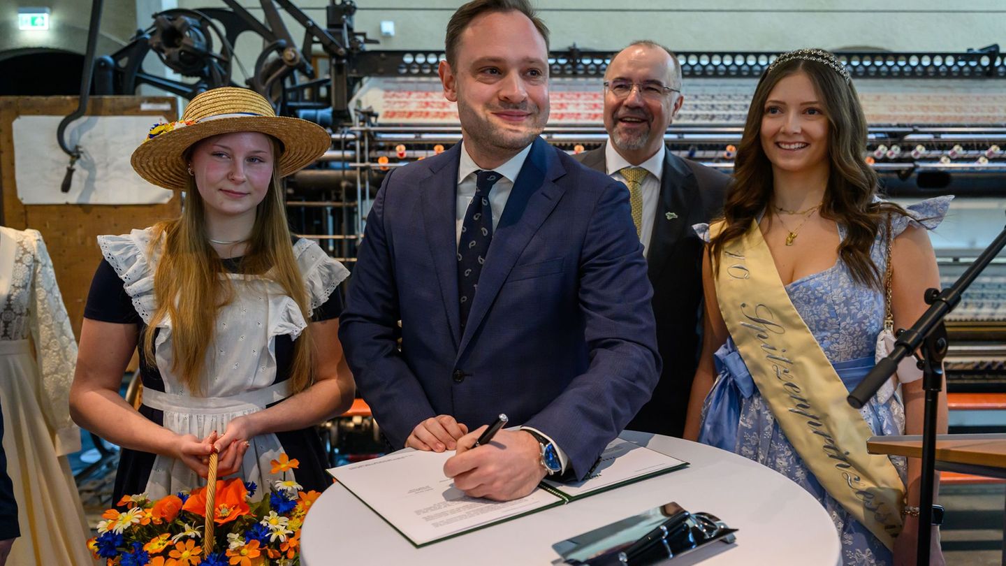 "Tag der Sachsen" 2027 in Plauen - Volksfest findet erstmals im Juni statt. Foto: Hendrik Schmidt/dpa