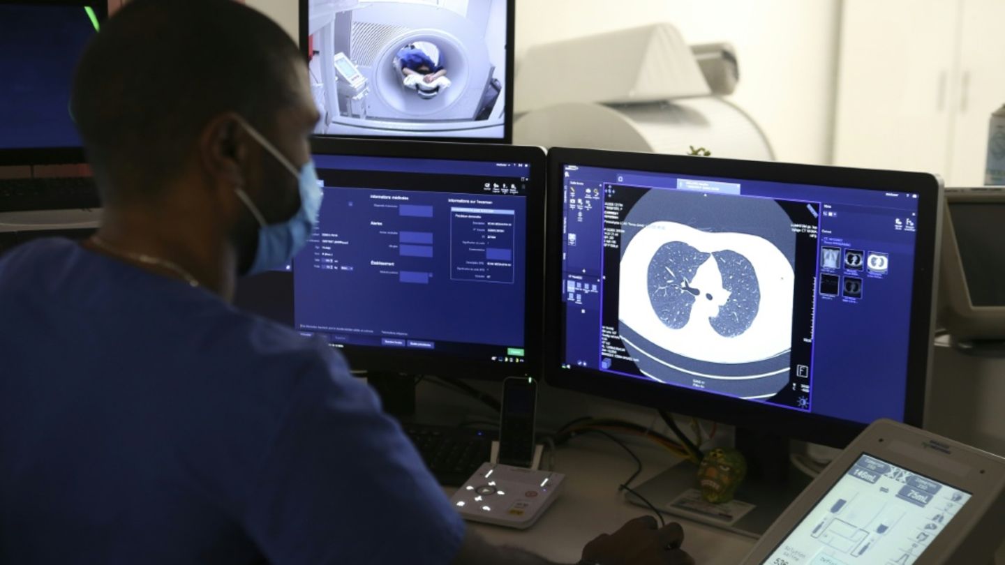 MRT-Untersuchung einer Lunge