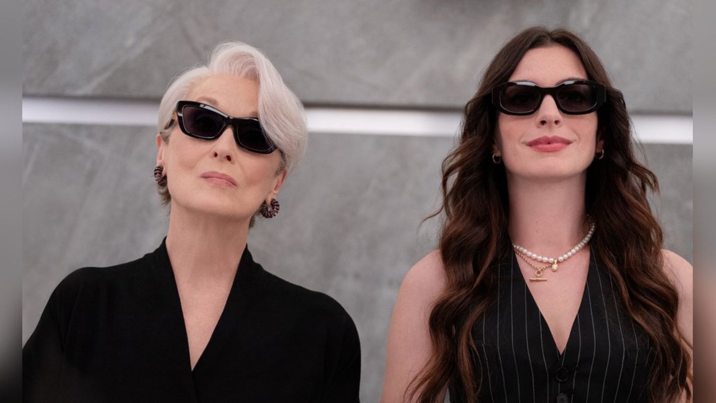 "Der Teufel trägt Prada 2": Meryl Streep (l.) als Miranda Priestly und Anne Hathaway als ihre ehemalige Assistentin Andrea "An