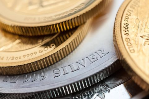 Gold-und Silbermünzen