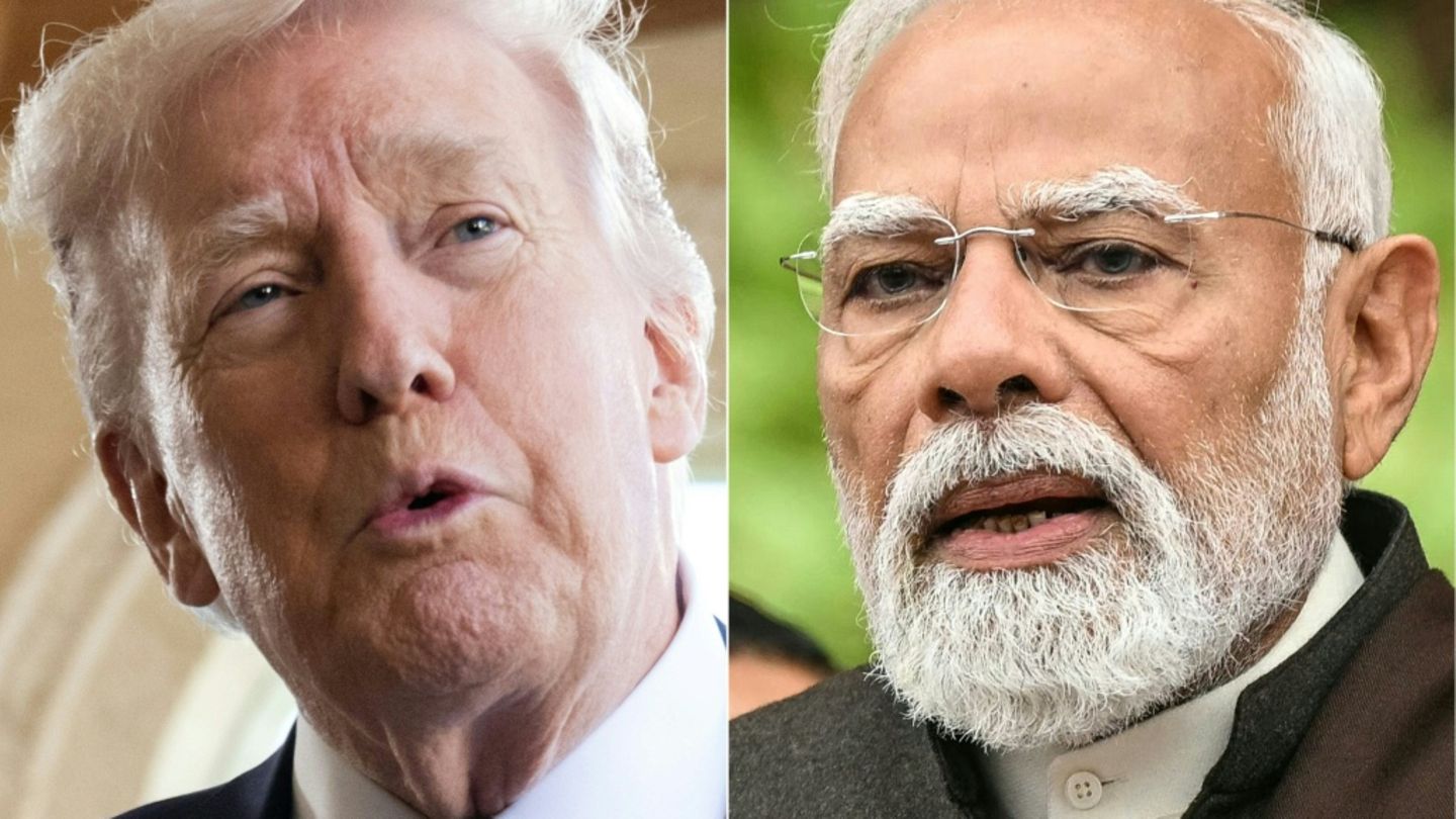 Donald Trump (links) und Narendra Modi
