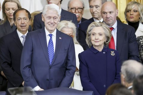 Bill und Hillary Clinton bei Trumps Amtseinführung 2025