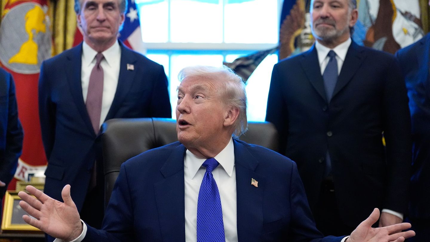 Für die Reserve werden zunächst zwölf Milliarden Dollar bereitgestellt, wie Donald Trump ankündigte. Foto: Alex Brandon/AP/dpa