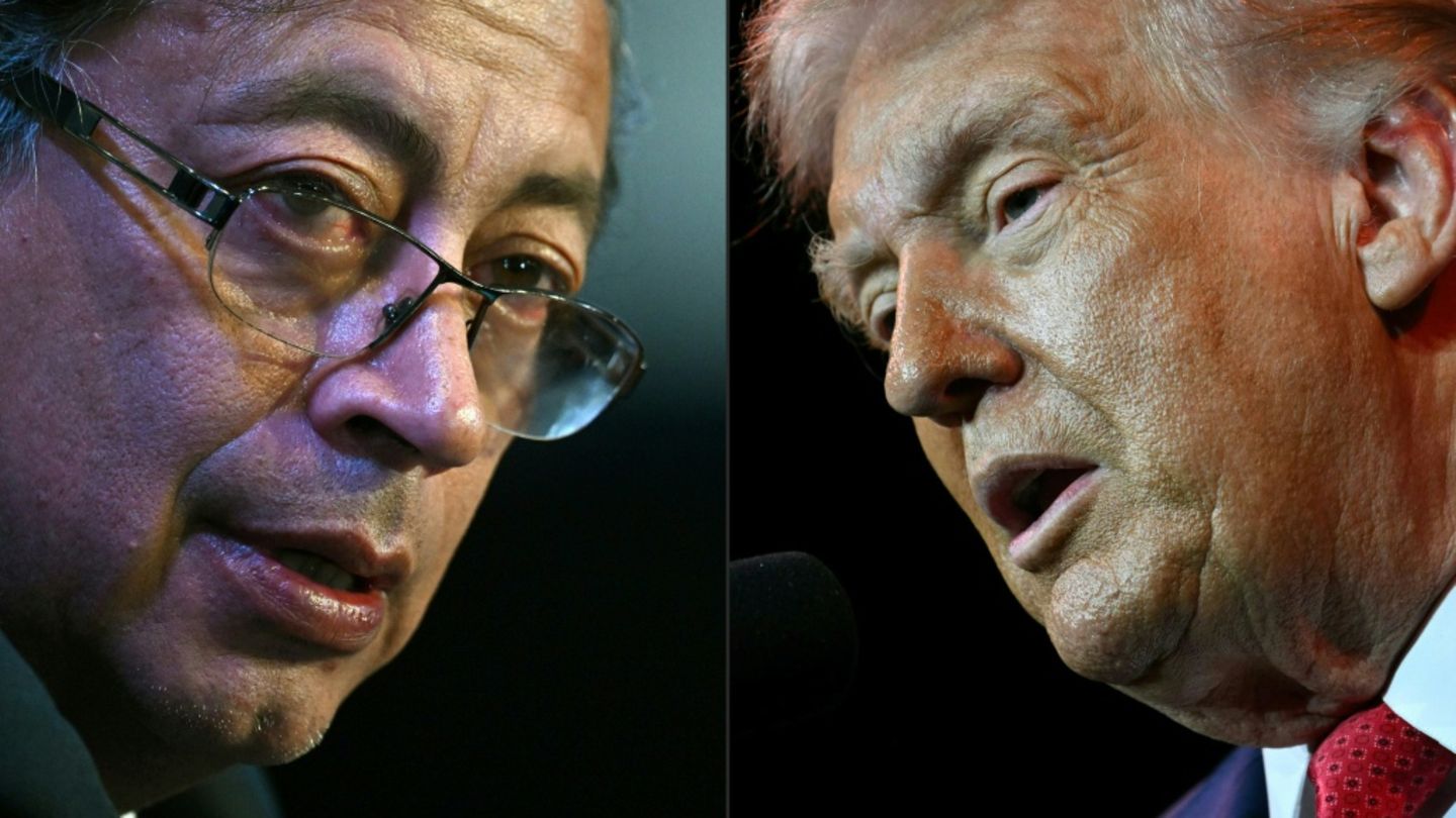 Gustavo Petro (li.) und Donald Trump
