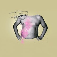 Illustration mit Hautflecken und dem Land Ecuador