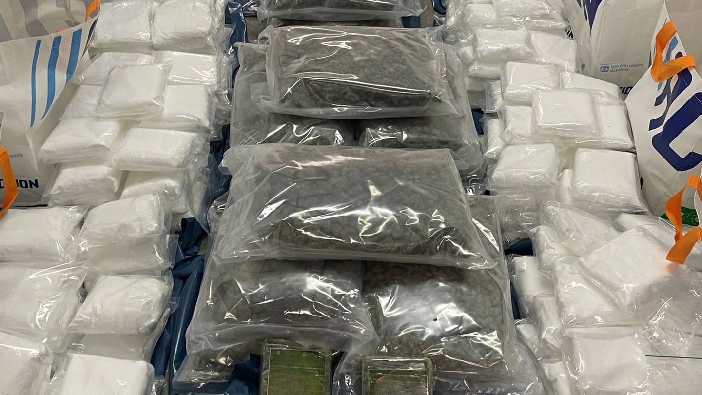 Die Drogen fand die Polizei in einem Industriekomplex. Foto: Polizeipräsidium Südhessen/dpa