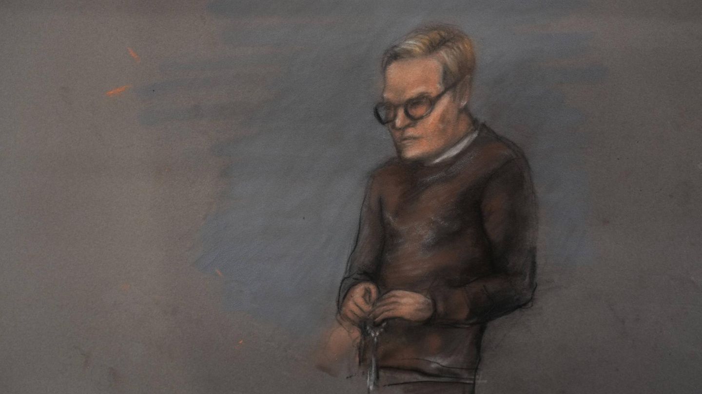 Eine Gerichtszeichnung von Marius Borg Høiby. Während der Verhandlung darf der Sohn von Mette-Marit nicht fotografiert werden.