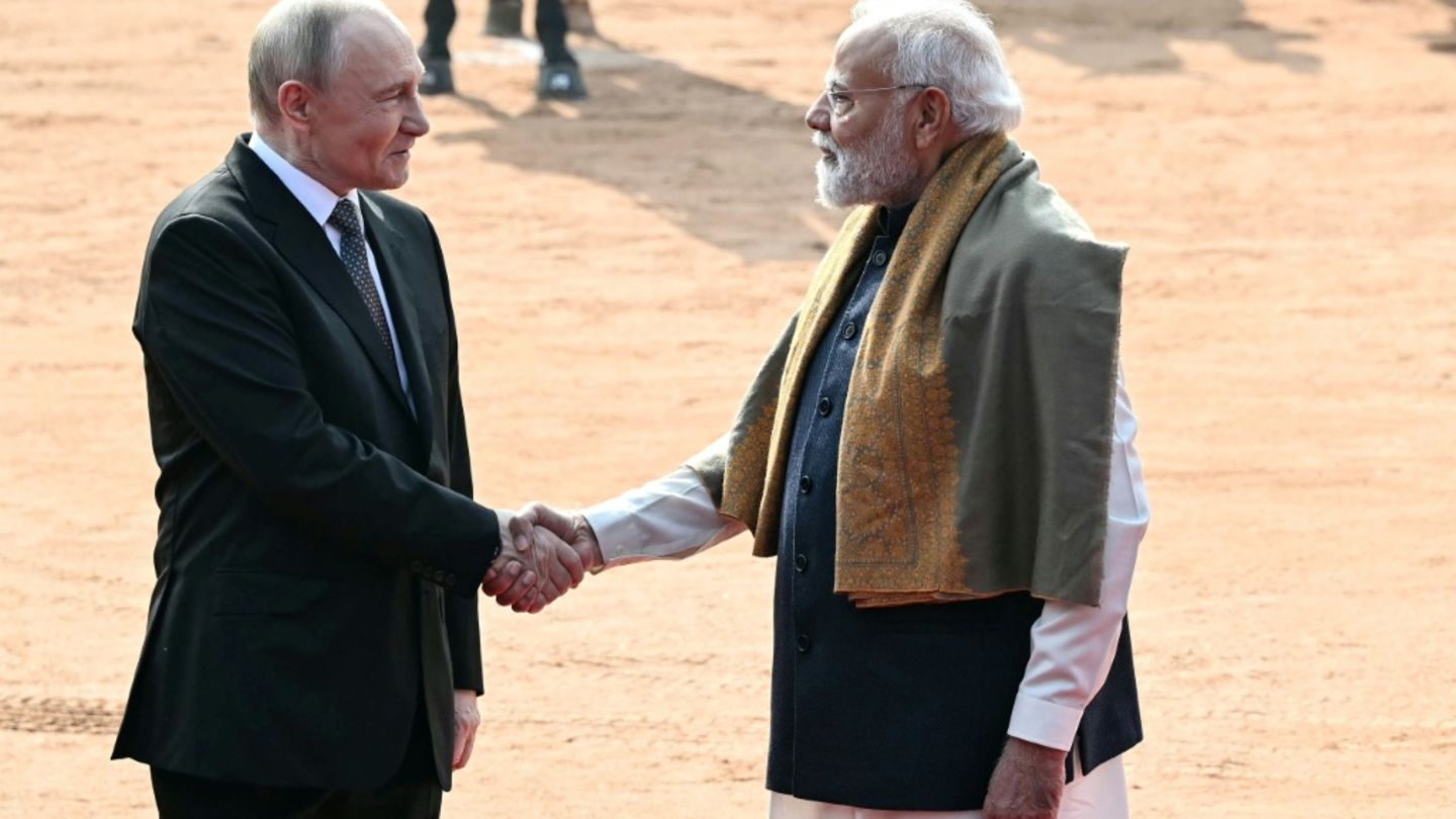 Wladimir Putin im Dezember 2025 bei seinem Indien-Besuch