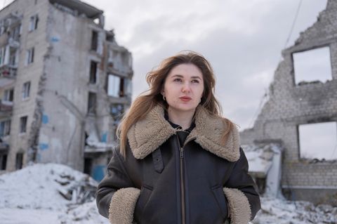 Die Ärztin Yulia Tatianchenko in der Ukraine