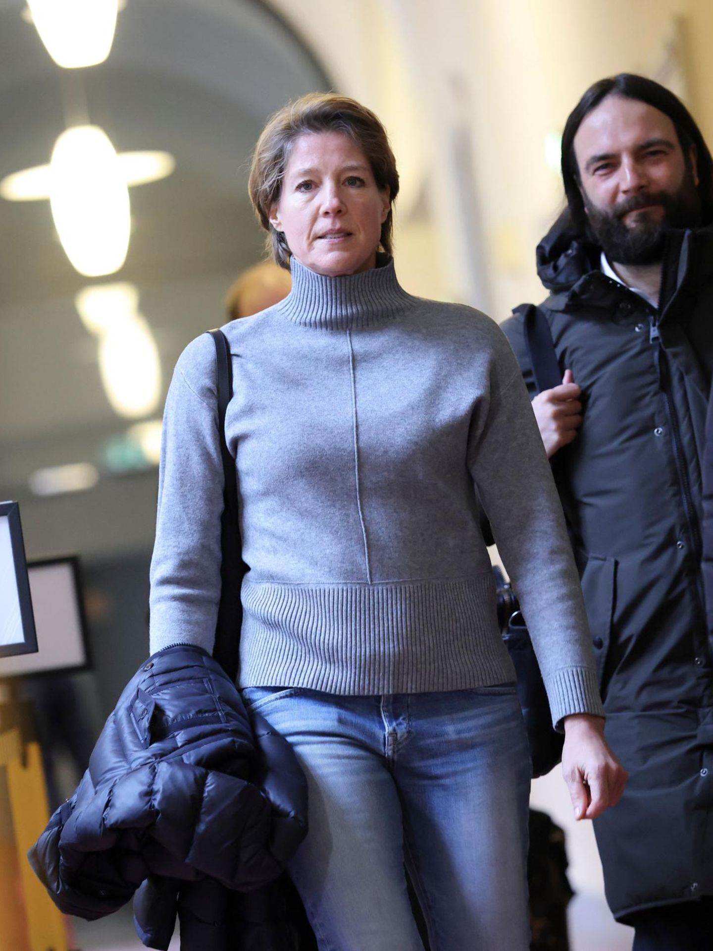 Christina Block und ihr Verteidiger Ingo Bott kommen am Hochsicherheitssaal 237 des Landgerichts Hamburg an