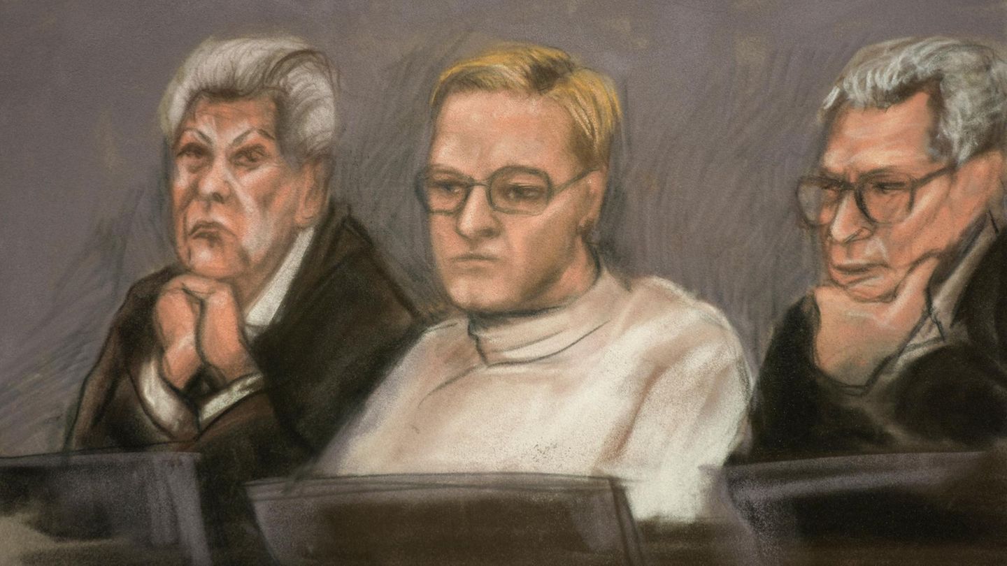 Gerichtszeichnung von Marius Borg Høiby