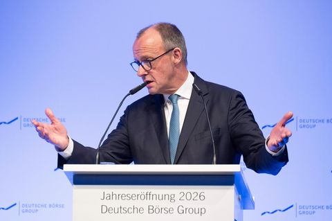 Friedrich Merz sprach bei der Deutschen Börse über Rente