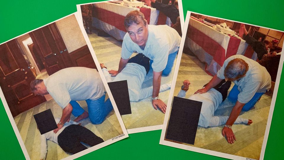 Beweismaterial aus den Epstein-Akten: Andrew in der Villa von Jeffrey Epstein in Manhattan