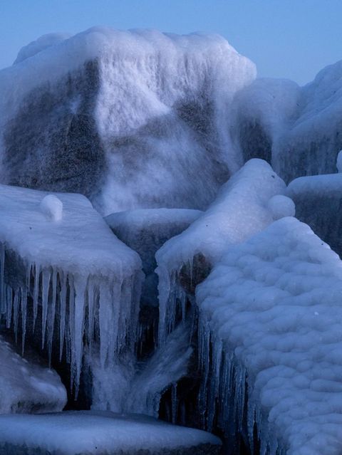 Eisschollen in Mecklenburg-Vorpommern