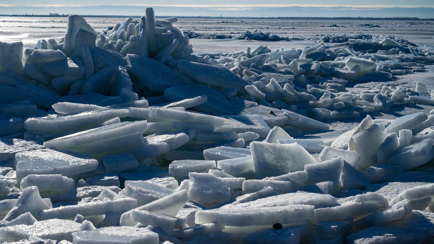 Eislandschaft in Mecklenburg-Vorpommern