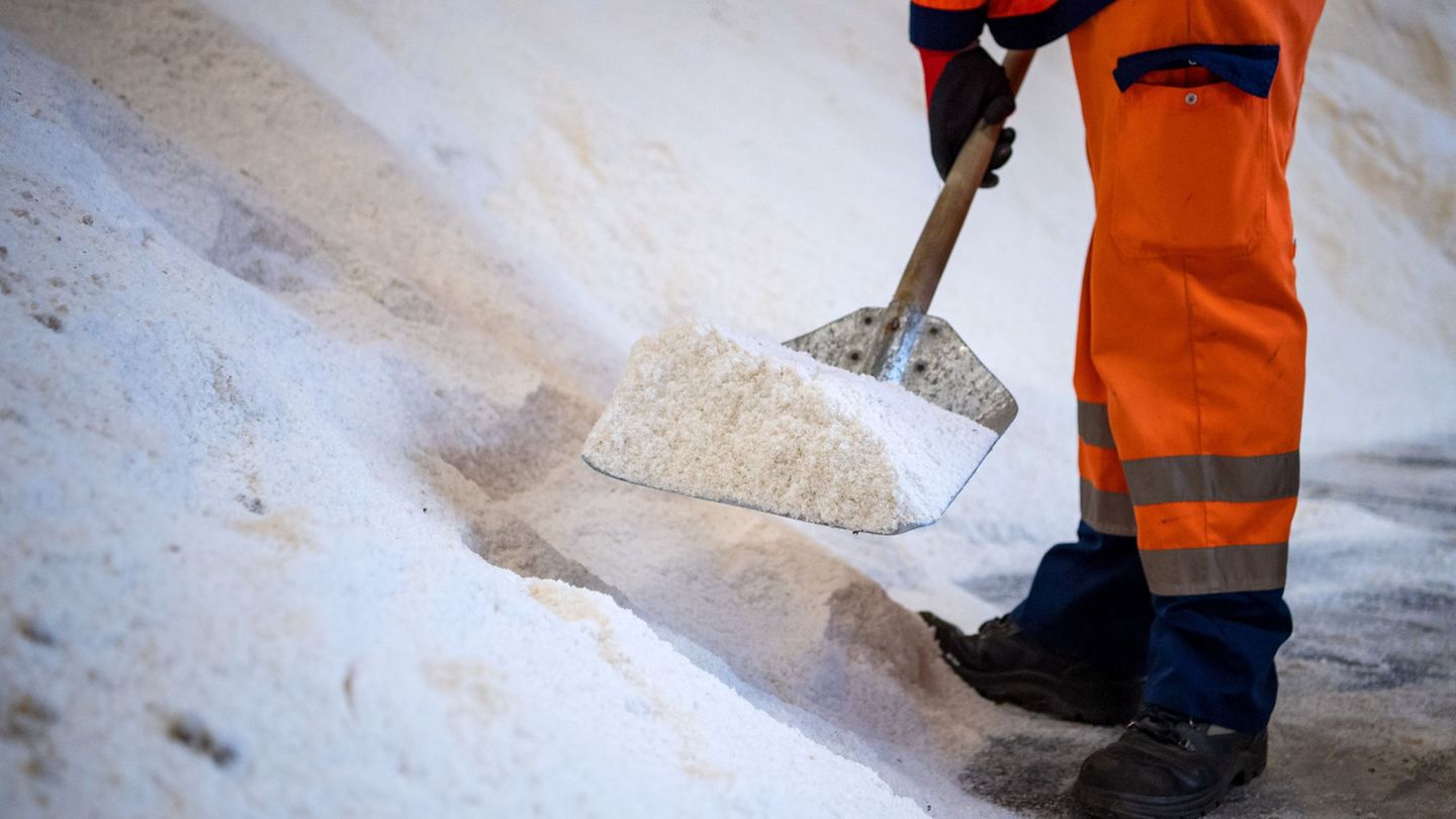 Wer Streusalz im Baumarkt kaufen will, steht in MV oft vor leeren Regalen. (Symbolbild) Foto: Sina Schuldt/dpa