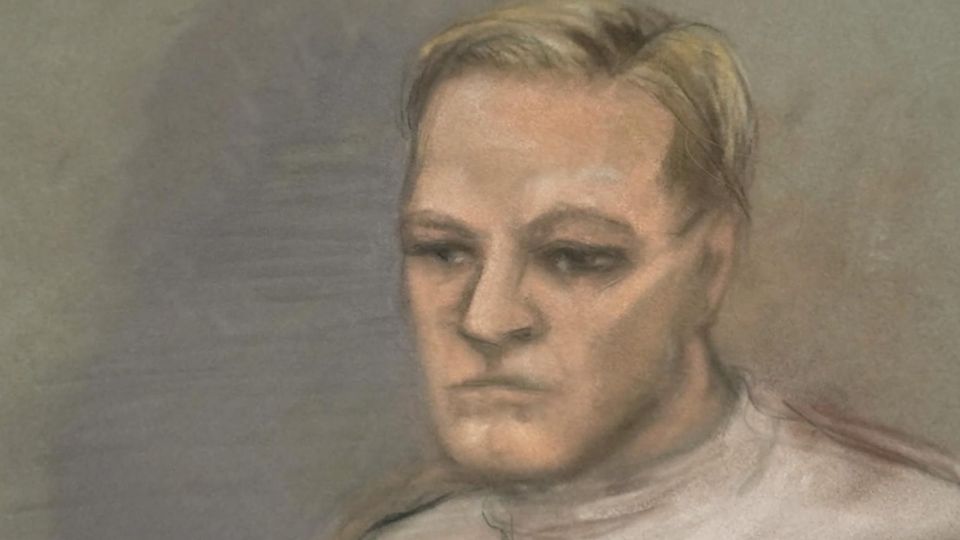 Gerichtszeichnung von Marius Borg Høiby