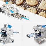 Die niederrheinische Formenfabrik Janssen hat einen besonderen Plätzchenautomat entwickelt: den Gebäckformer F450 (links). Trotz bestehender Designrechte und Patente baute eine türkische Firma das Gerät weitgehend identisch nach. Die Kopie ist allerdings laut Plagiarius deutlich fehleranfälliger als das Original.