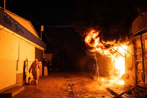 Russische Drohnenangriffe trafen in der Nacht erneut ukrainische Städte. Foto: Tommaso Fumagalli/ZUMA Press Wire/dpa