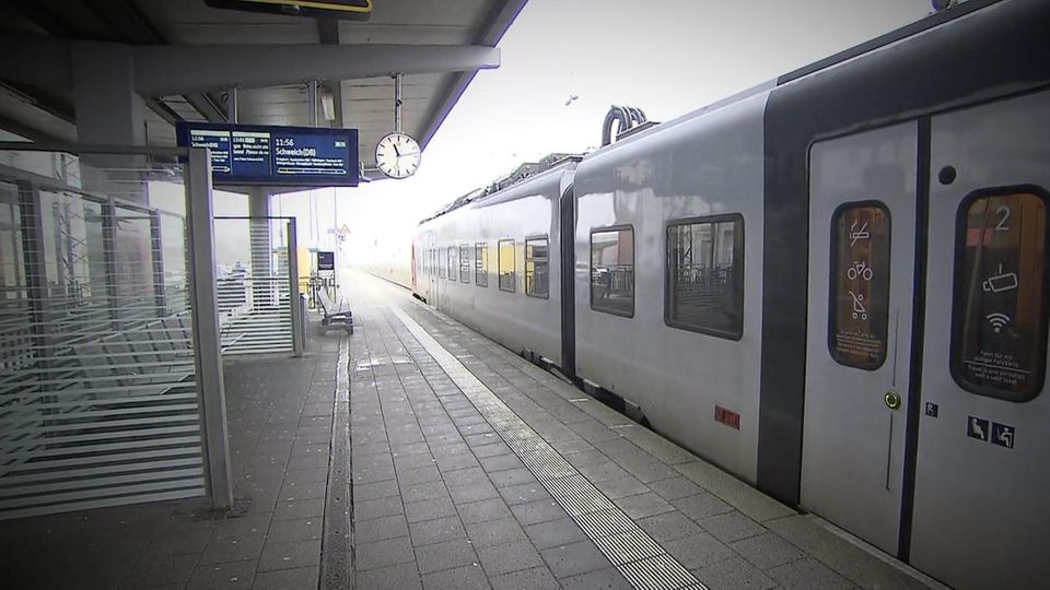 Ein Bahnhof in Deutschland