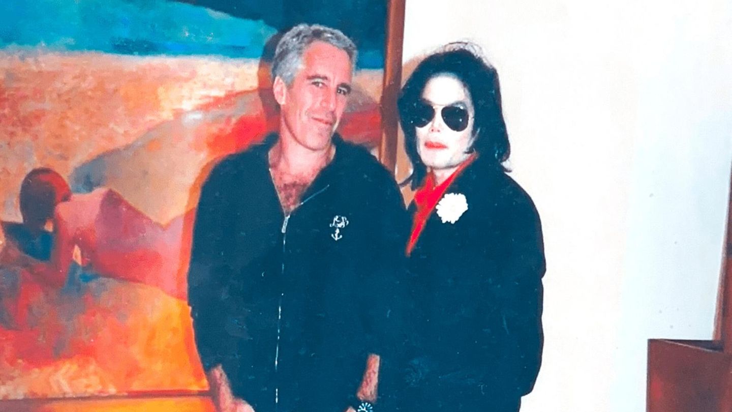 Jeffrey Epstein neben Michael Jackson