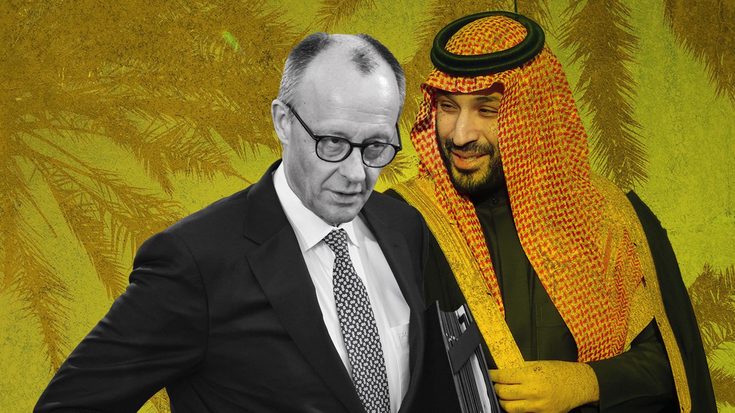 Friedrich Merz und Mohammed bin Salman