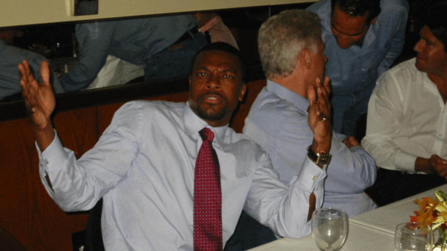Chris Tucker auf einer Party