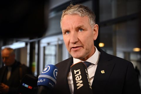 Thüringens AfD-Fraktionschef Björn Höcke im Thüringer Landtag. Foto: Martin Schutt/dpa