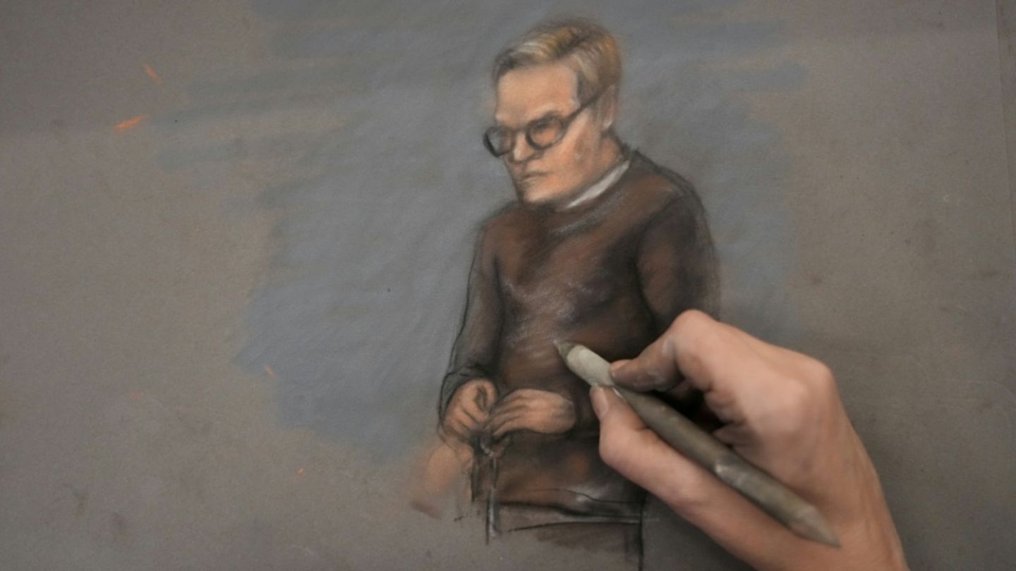 Gerichtszeichnung von Marius Borg Hoiby