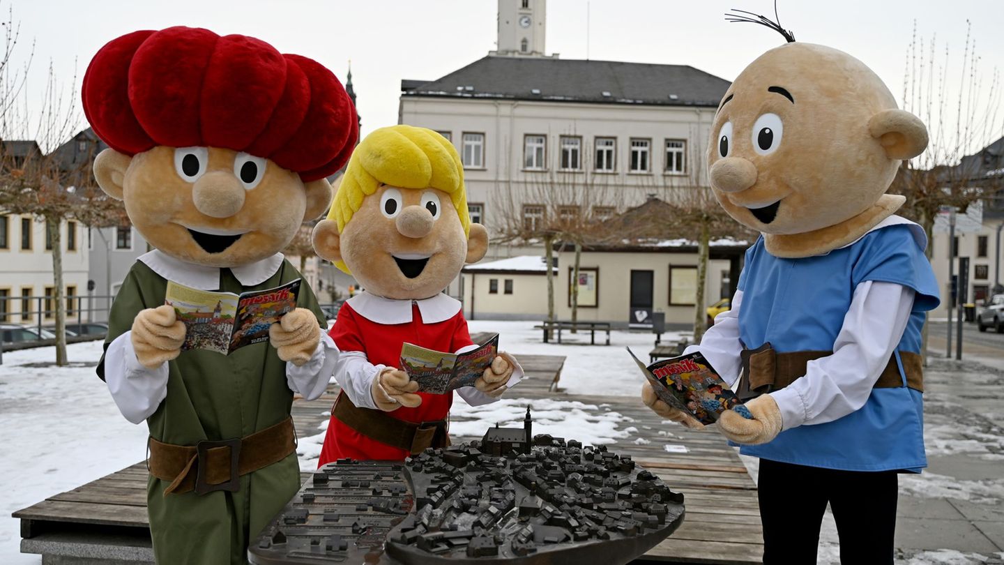 Seit 50 Jahren begeistern die Abrafaxe Generationen von Comic-Fans. Nun begeben sie sich in einem Sonderheft im Erzgebirge auf d