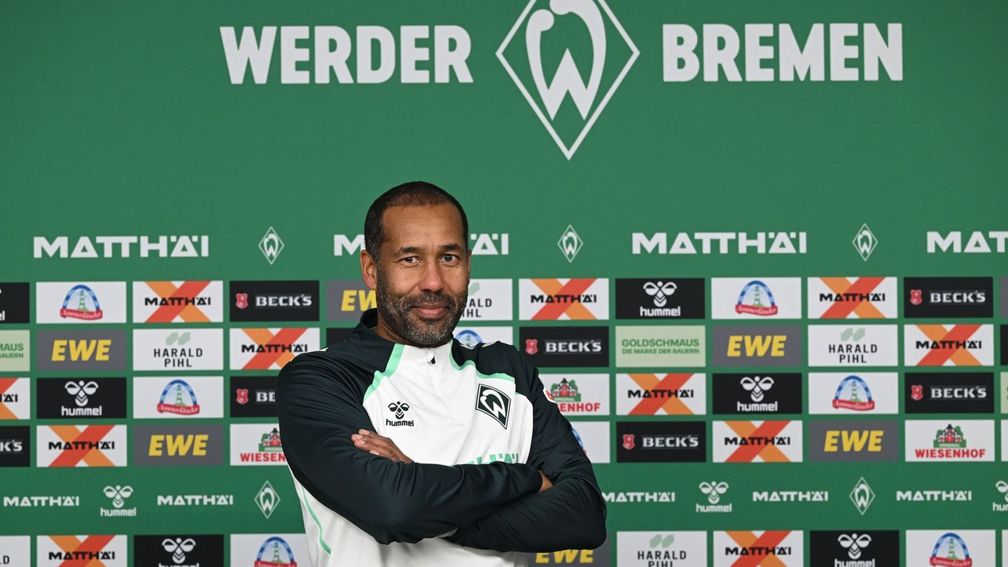 Der neue Werder-Trainer Daniel Thioune. Foto: Carmen Jaspersen/dpa