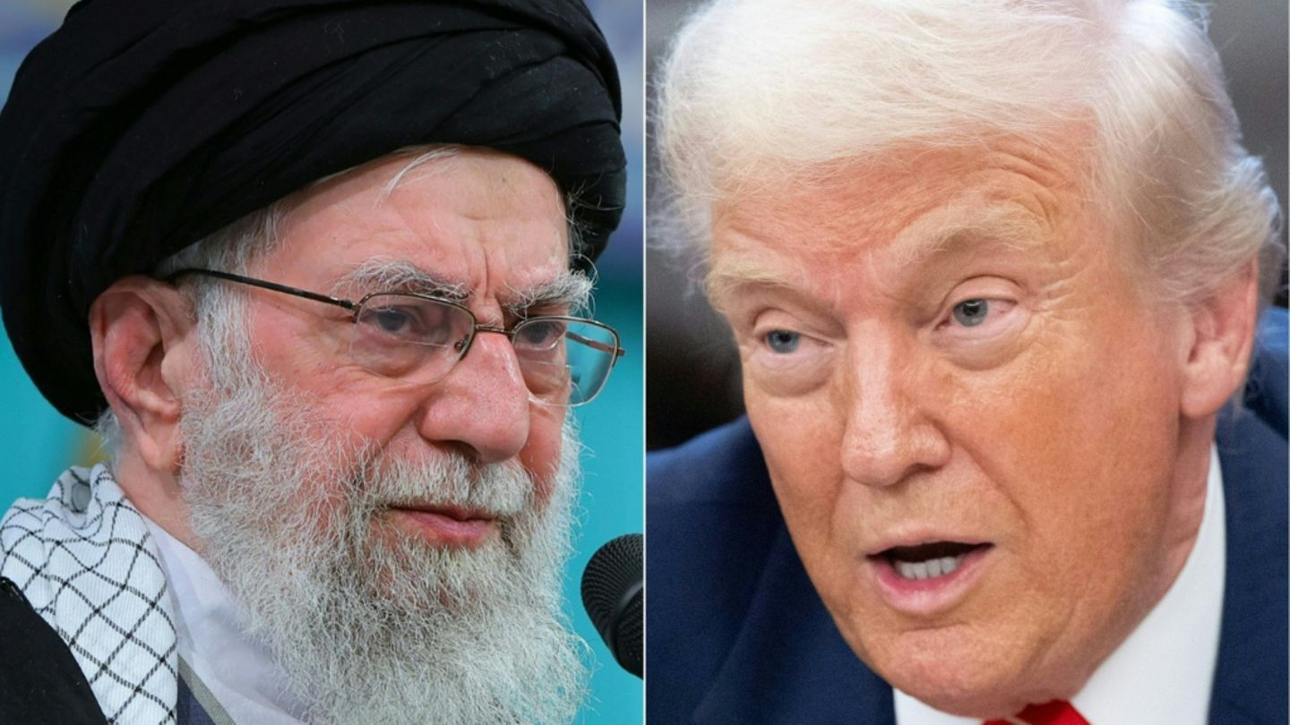 Ayatollah Ali Chamenei (links) und US-Präsident Donald Trump