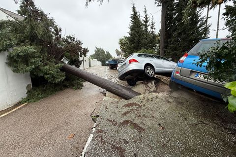In der südspanischen Region Andalusien hat das Sturmtief "Lenonardo" für Chaos gesorgt. Foto: Nono Rico / Europa Press/EUROPA PR
