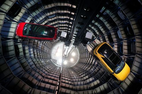 VW-Neuwagen in Wolfsburg