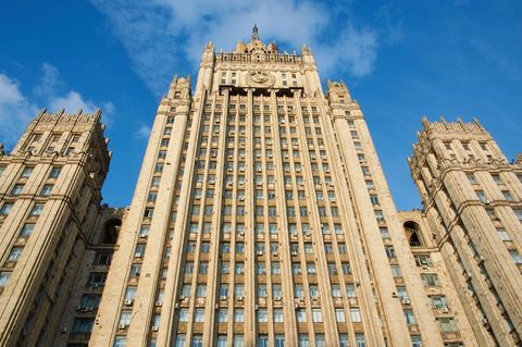Das Stalinhochhaus, Sitz von Russlands Außenministerium
