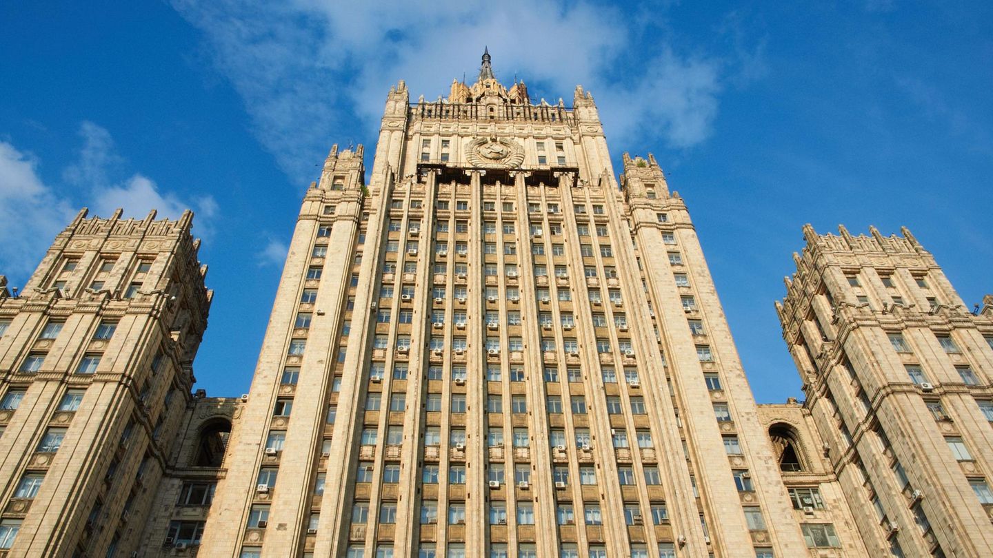 Das Stalinhochhaus, Sitz von Russlands Außenministerium