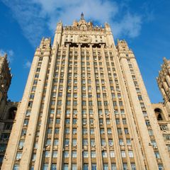 Das Stalinhochhaus, Sitz von Russlands Außenministerium