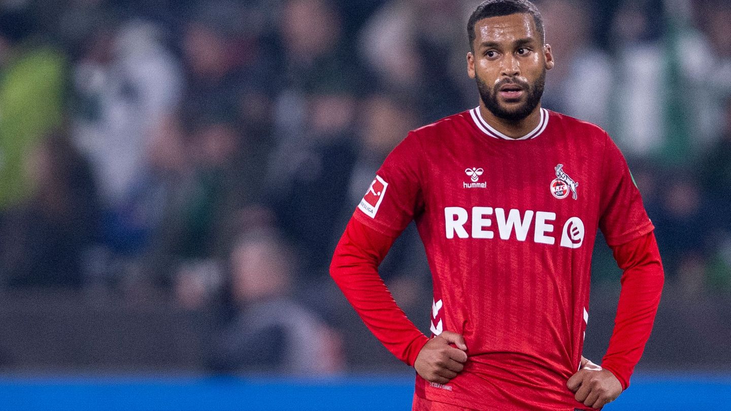 Kölns Linton Maina zog sich einen Rippenbruch zu. (Archivbild) Foto: David Inderlied/dpa