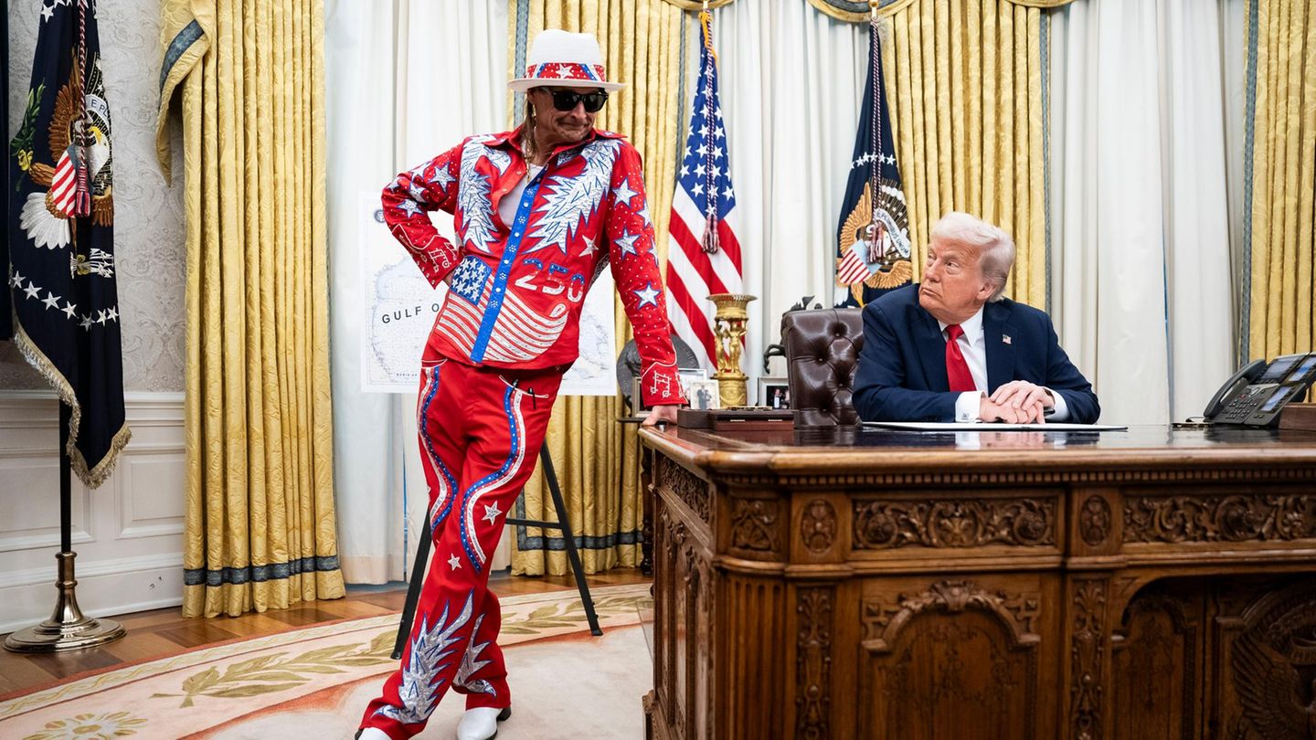 Kid Rock mit Donald Trump: Er soll bei einer konservativen Gegenveranstaltung des Super Bowl auftreten