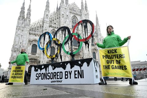 Greenpeace-Protest in Mailand