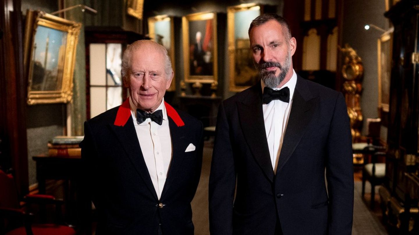 König Charles III. und der Aga Khan V. trafen sich am Mittwochabend auf Schloss Windsor.