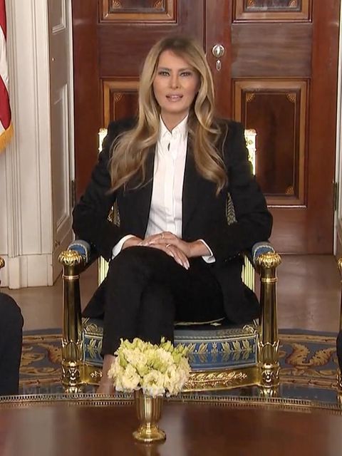 Melania Trump bei einem Treffen mit überlebenden Geiseln des Hammas-Überfalls.