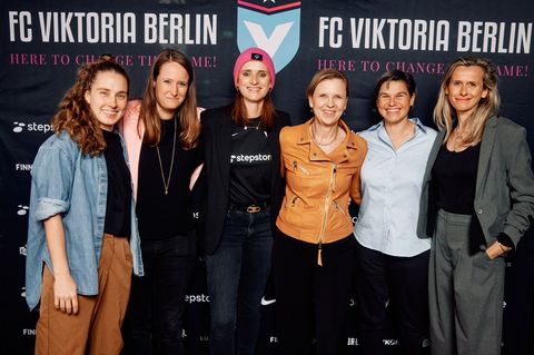 Der diesjährige Berliner Frauenpreis geht an die Gründerinnen des Frauenteams des FC Viktoria Berlin. Foto: Michael Romacker/Kai